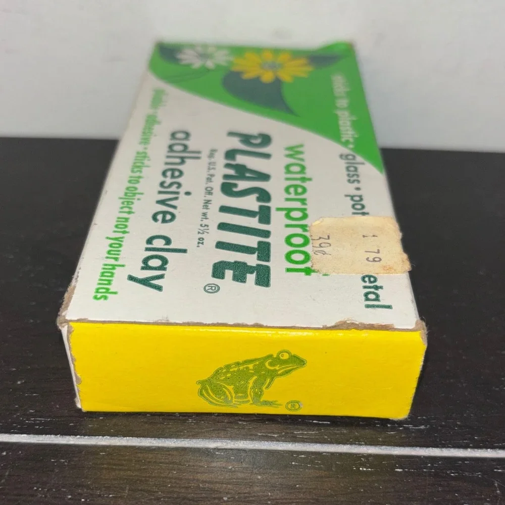 Vintage | Plastite Waterproof‎ Adhesive Clay | Original Box | Great Graphics